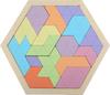 Wooden Tangram Jigsaw DIY Puzzle Kids Learning Educational Toys for Children Thinking Training Wood Toy Puzzles Montessori Games