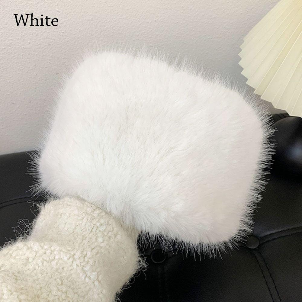 Căciulă de Pescar Călduță Căciulă de soare din blană artificială Căciulă de găleată de pluș pentru exterior Femei