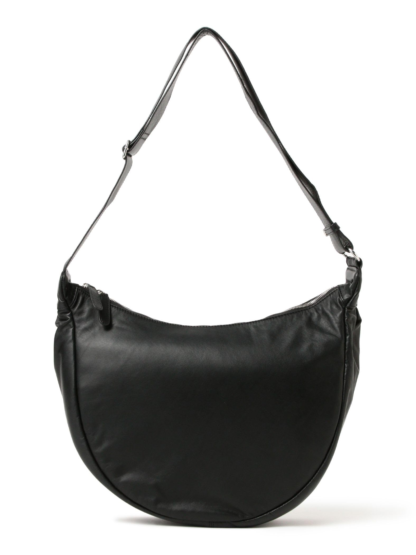 

Beams Half Moon Leather Bag, Men s, Black, Free Size, 11620051052