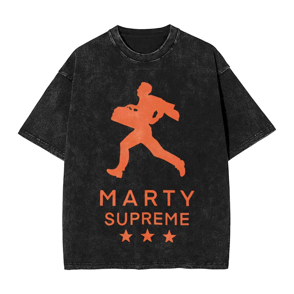 Marty Supreme Table Tennis Vintage Washed Tshirts For Men Women 100Cotton Top Tee Funny Oneck Short Sleeve