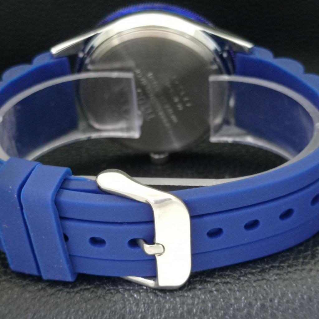 REFURBISHED MENS 40MM TITUS SWISS TURNABLE BEZEL BLUE DIAL WATCH a432735-2 R113-a432735