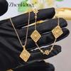 Damen Schmuckset Italienische gebürstete Handwerkskunst Weiße Muschel Kleeblatt Armband Roter Achat Halskette Ring Ohrringe Vintage Königlich