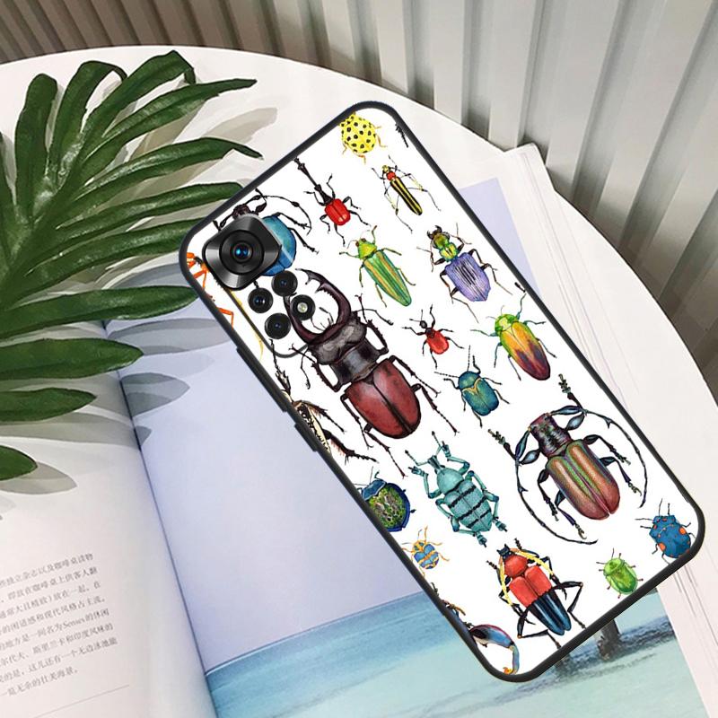 Beetles Insects Funda For Xiaomi Redmi Note 13 10 11 12 14 15 Pro Plus Case For Redmi 15C 12C 13C 14C 10C 15