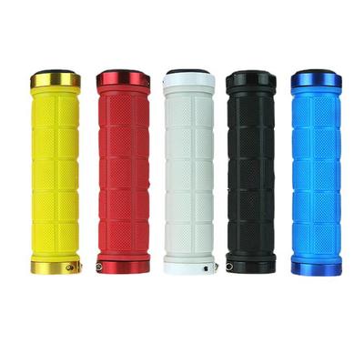 1 Par de Manoplas de Borracha para Guidão de Bicicleta Antiderrapantes Amortecedoras para Bicicleta de Montanha Acessórios Mtb