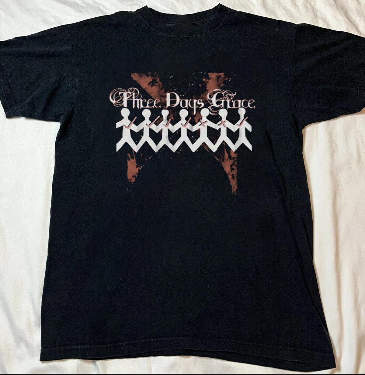 Three Days Grace Black Cotton Shirt All size S-5XL L117 XXL
