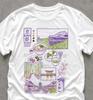 Japanese Travel Collage T-Shirt | Sakura, Torii, Tea, Temple Illustration
