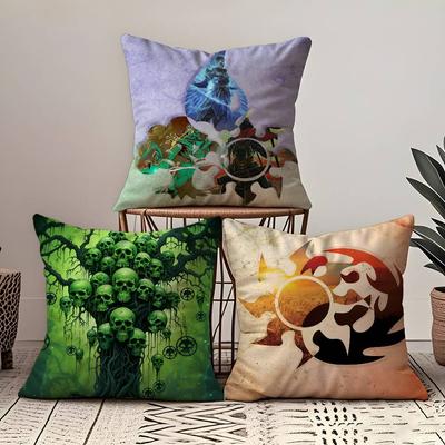 Games M-Magic The Gathering Pillow Case Pattern Printing Pillowcase Living Room Sofa Cushion Cover Bedroom Room Decor