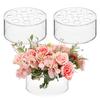 1/3/6Pcs Round Clear Acrylic Vase 12 Holes Wedding Party Dining Table Centerpiece Decoration