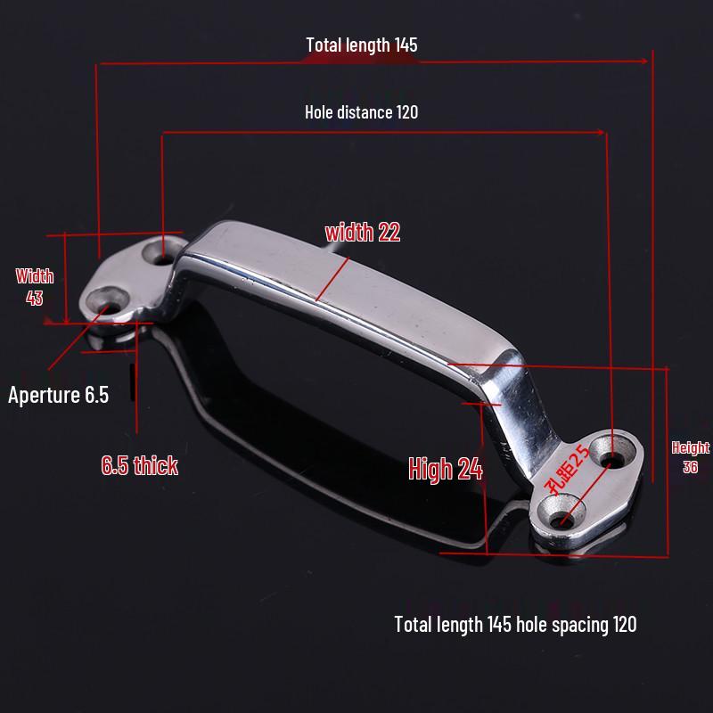 304 Stainless Steel Heavy Duty Pull Handle for Industrial Doors and Windows