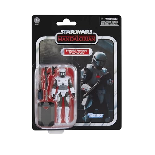 Star Wars Vintage Collection Imperial Armored Commando and Deluxe Mandalorian 3.75-inch Collectible Action Figures