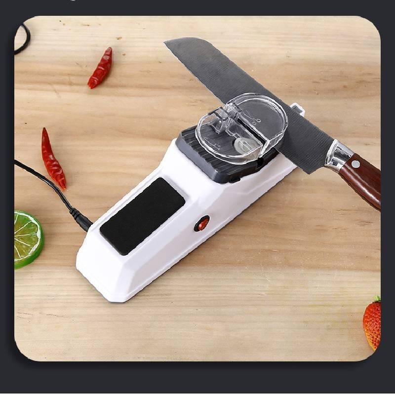 New Electric Knife Sharpener Household Portable Quick Sharpening Machine Multifunctional Automatic Scissors Knives Kitchen Tool