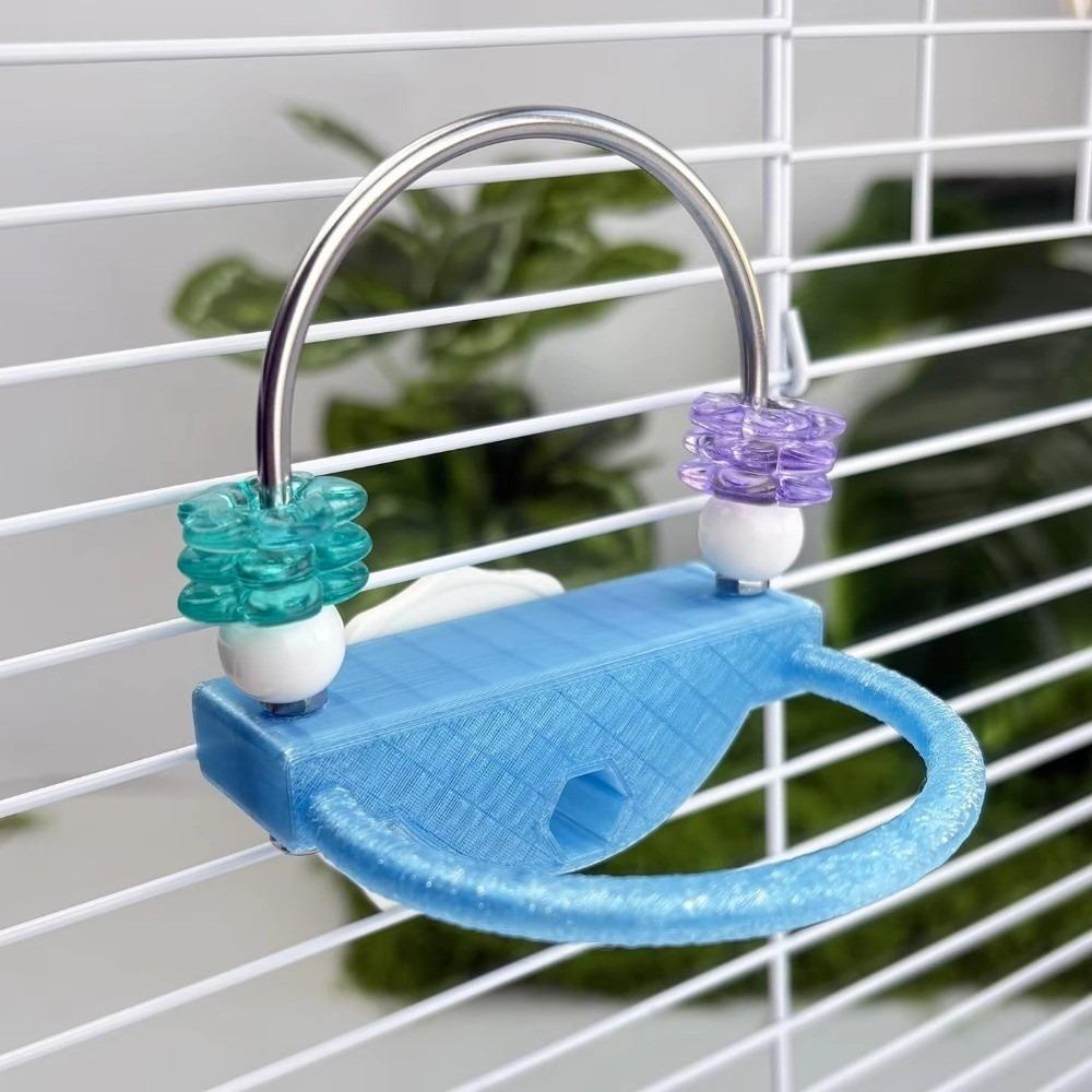 Interactive Parrot Relieve Boredom Plastic Treat Dispenser Bird Cage Non-slip Design Parrots Gnaw