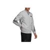 Adidas Striped Logo Print Zip-Up Sports Jacket Men Outerwear Grey GN6884