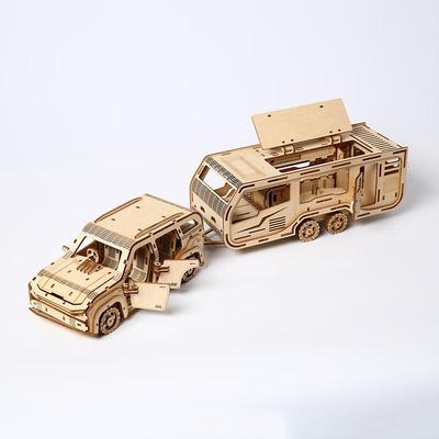 Chengchen 3D Wooden Camper Trailer Puzzle