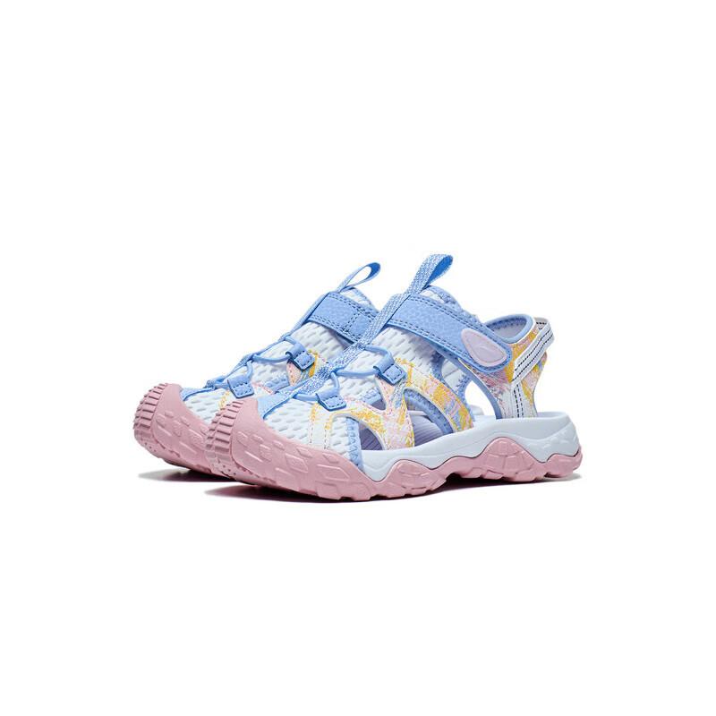 Li Ning Kids Trekking 1.5 Sports Trend Lightweight Shock Absorbing Non-Slip Sandals Kids sandals New-Aurora-Blue YKKT004-2