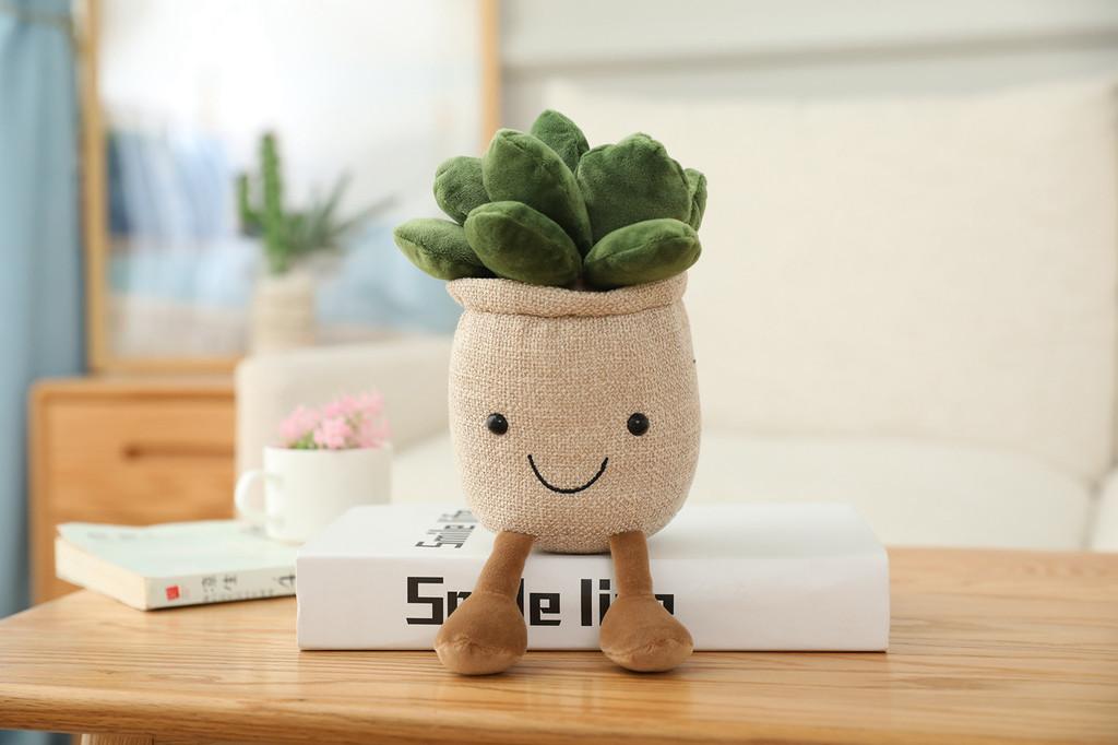 Tulip Mushroom Potted Plush Toy With Pp Cotton Fill And Cartoon Style For Creative Lounge Decor