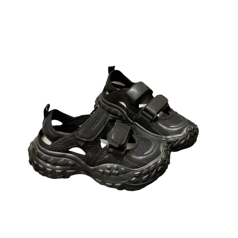 New show trend fashion leisure sports muffin tire sole shoes hollow sandals women's shoes