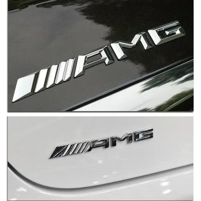 3D ABS Samolepka s písmeny na zadní kufr auta pro Mercedes Benz AMG A B C E G CLA C63 C63S E53 GT SLK W176 W205 W177 C260L