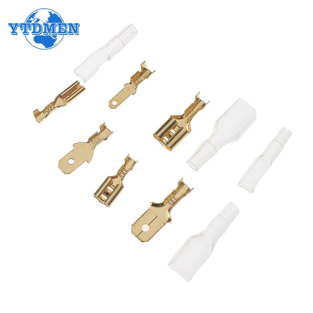 270PCS Cold Pressed Reed Terminals Female Male Crimp Terminal Wire Connector Kit - 2.8/4.8/6.3mm Electrical Cable Terminals Kit