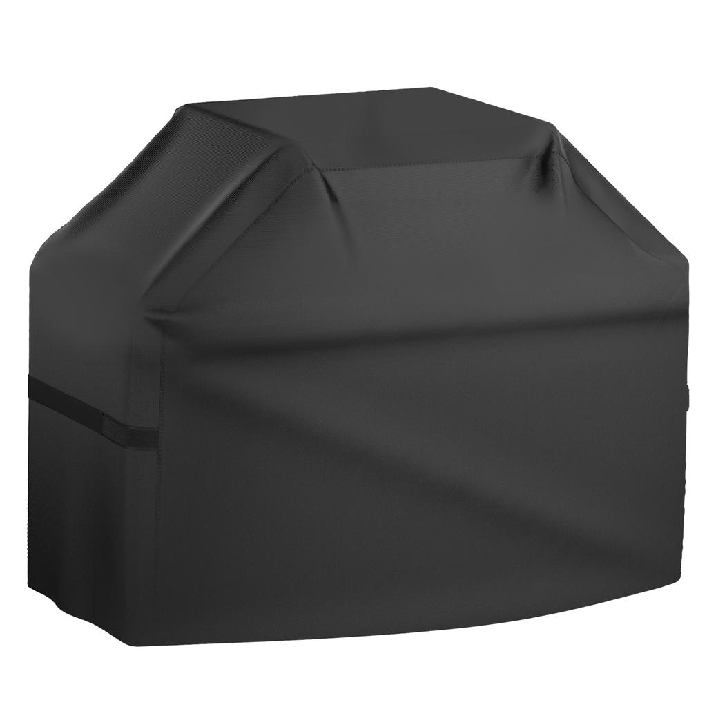 Heavy Oxford cloth outdoor grill dust and waterproof cover with hook and loop and adjustable drawstring grill cover cloth