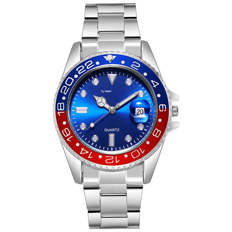 Montres de Sport pour Homme Tendance Montre de Luxe pour Homme en Acier Inoxydable à Quartz Montre-Bracelet pour Homme Affaires Décontracté Montre en Cuir