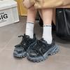 Thick-soled inner height-increasing dad shoes for women 2025 autumn new retro polish and old versatile explosive sports and leisure shoes