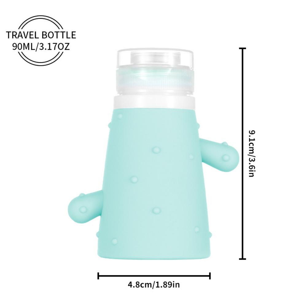 Cactus Bottiglia da Viaggio in Silicone Contenitore per Cosmetici Bottiglia Ricaricabile per Lozione Contenitore Ermetico per Shampoo Tubo Spremibile Bottiglie Vuote