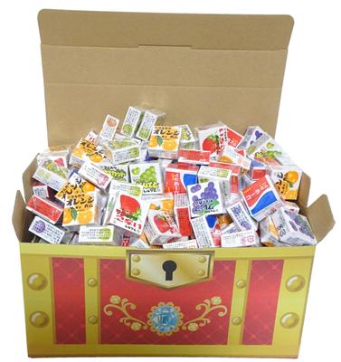 Fusen Gum Variety 200 sztuk 4 Marukawa Marble Gum Asortyment Zestaw Słodkich Przekąsek Nagroda Prezent Pikichemo Original Treasure Box Kingdom