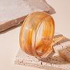 Strip Round Wide Bracelet Smudging Retro  Hand Ring Temperament Acrylic Bangle  Girls