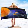 Planet Pattern Printing Series Seaside Vacation Beach Towel Swimming Bath Towel Sports Towel