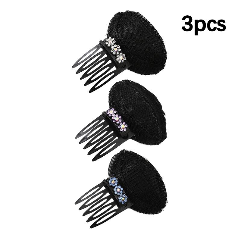 

2/3 шт. Стразы Невидимка Пушистая Губка Зажим для Волос Линия Роста Волос Объемная Основа Подушечка-Пуф Укладка Волос Аксессуары для Волос