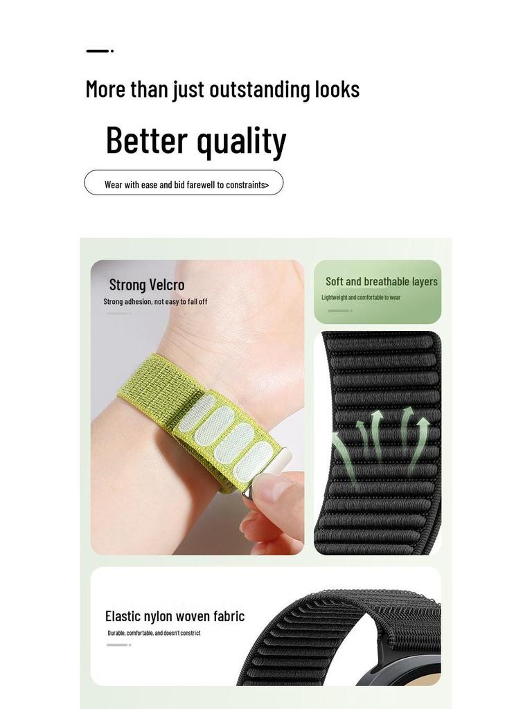 Breathable Woven Watch Band for Casio DW5600, GA2100, GA900 Men's Sports Models.