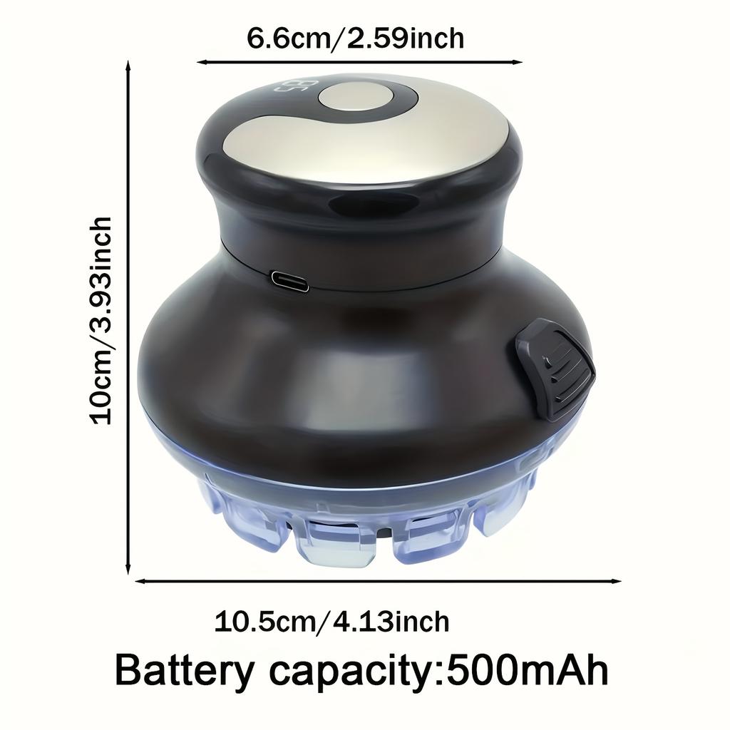 Elektrischer Haarschneider LED-Anzeige Wiederaufladbarer Kabelloser Haartrimmer 360 Grad Flexibler Schneidkopf Selbsthaarschnitt Kurzhaarschnitt Set