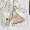 Bag 2025 New European and American Fashion Retro Texture Ins Internet Celebrity Women Shoulder Crossbody Triangular Small Square Bag Pu