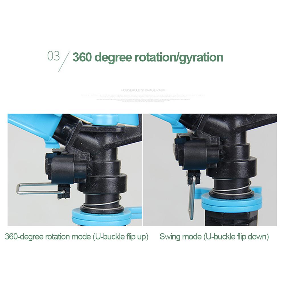 Watering Garden Sprinklers Adjustable Irrigation Sprinkler Large Coverage Area Water Sprayer Water-saving for Yard Lawn Garden