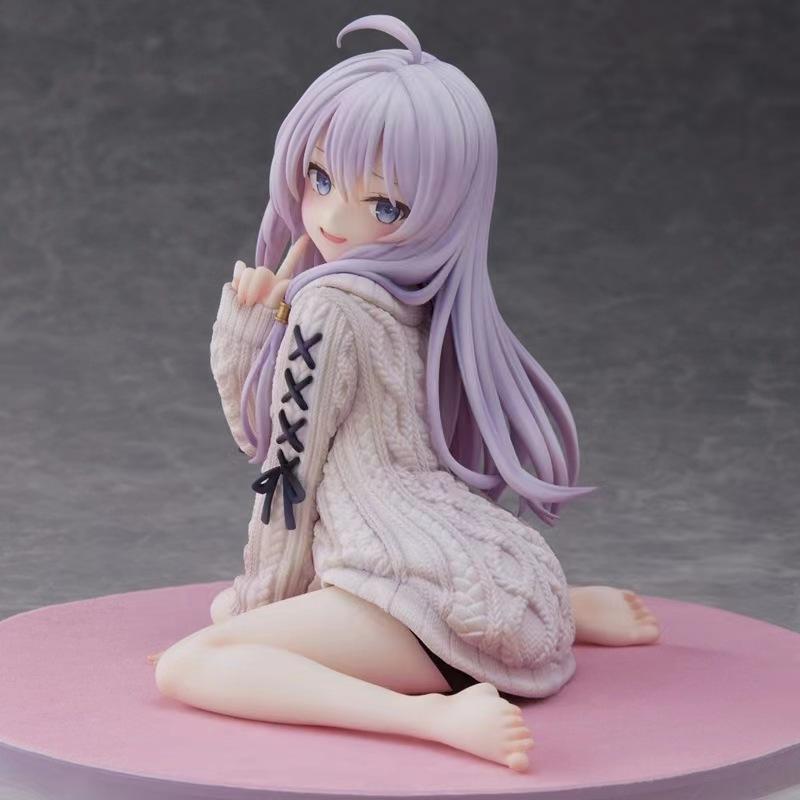 Witch journey, sitting sweater Irena figure, chassis ornament, desktop beautiful girl two-dimensional peripheral statue