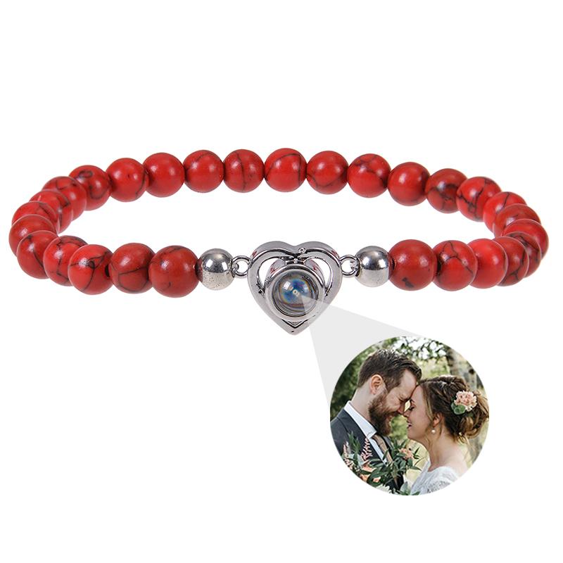 Individuelles Armband mit Bild innen Personalisierte Projektionsarmbänder mit Fotos Armband mit Foto Personalisierte Gedenkgeschenke