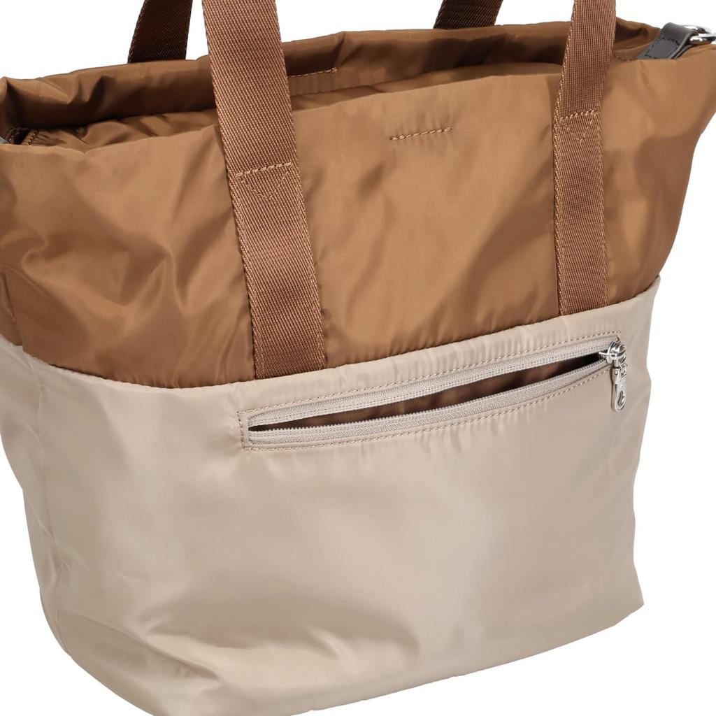Isaac Drawstring Tote Bag, Combination Color 2-Way Tote, Black (10)
