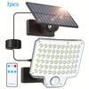 Nice Solar Lights Outdoor 240 LED 3 Modes Motion Sensor Flood Lights With Remote IP65 Security Solar Lights For Outside Wall Lig