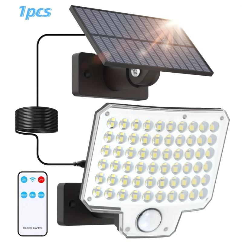 Nice Solar Lights Outdoor 240 LED 3 Modes Motion Sensor Flood Lights With Remote IP65 Security Solar Lights For Outside Wall Lig