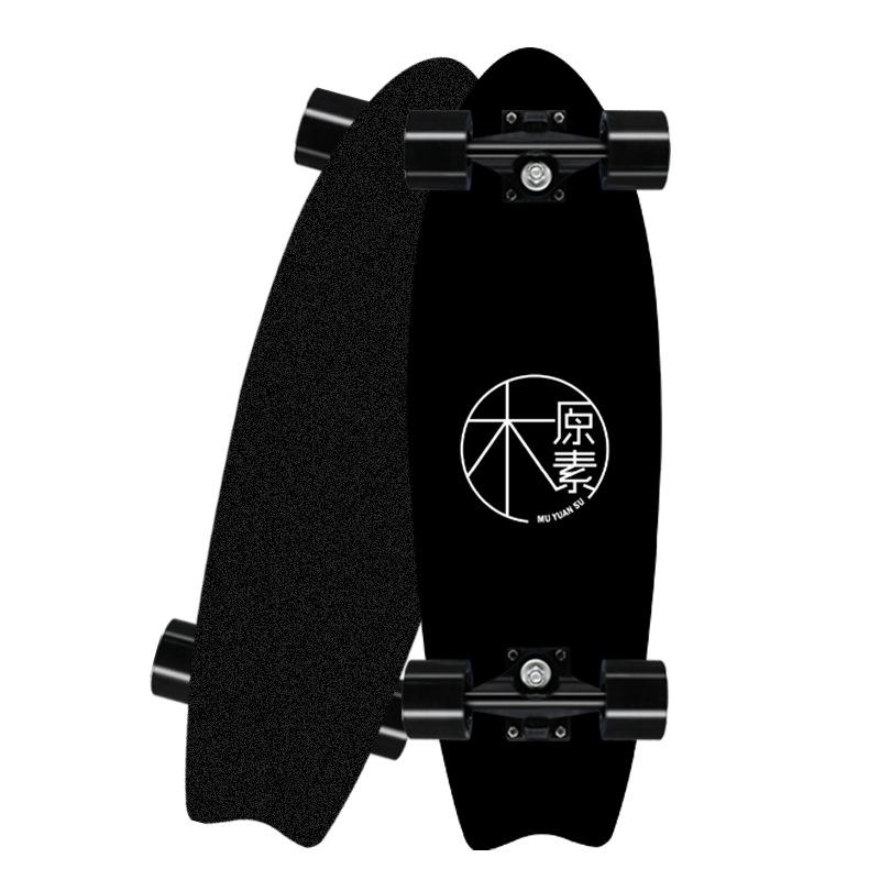 Professionelles Surfland-Skateboard aus Ahorn mit Einzelrocker, Cruiser-Skateboard, Longboard, Kindersport, Straße, Outdoor-Fitnessstudio