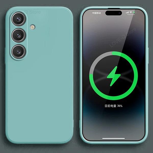 For S24 S23 S22 Ultra Cases Liquid Silicone Case For Samsung Galaxy S24 S23 S22 Ultra Plus S24Ultra Cases Cover Accessories