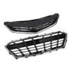 Front Upper Lower Grille Set Chrome ABS 84189613 84009674 Replacement for Chevy Cruze Premier RS