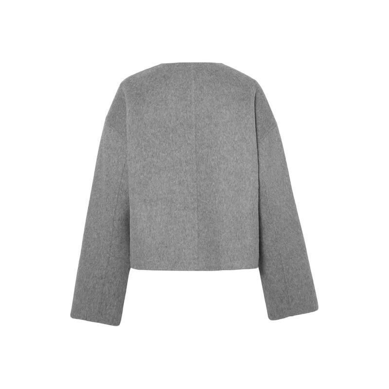 Eifini Women's Alpaca Wool Reversible Short Coat