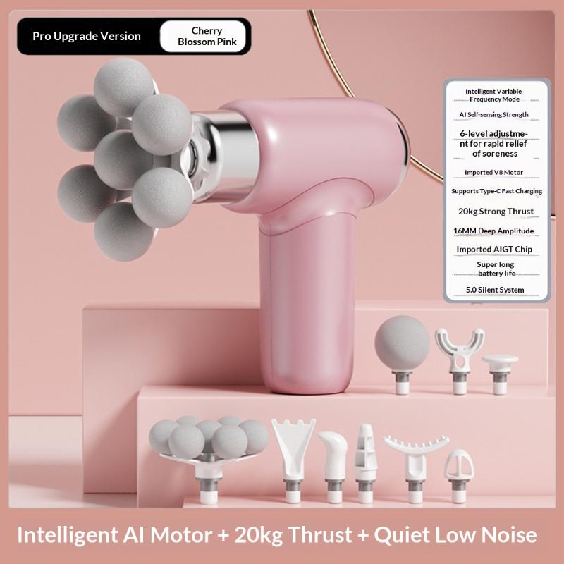 Upgraded Fascia Gun Intelligent Ai Chip 20Kg Thrust Whole Body Muscle Relaxation Silent Massager