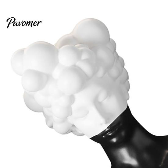Modern Minimalist Art Decor Abstract Bust Statue, Man Portrait Sculpture, Black And Creative Interior Soft Furnishings White Ornament for Home Living