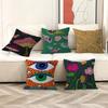 Yayoi Kusama Pillow Covers Cartoon Sofa Decorative Home Double-sided Printing Short Plush Cute Cushion Cover