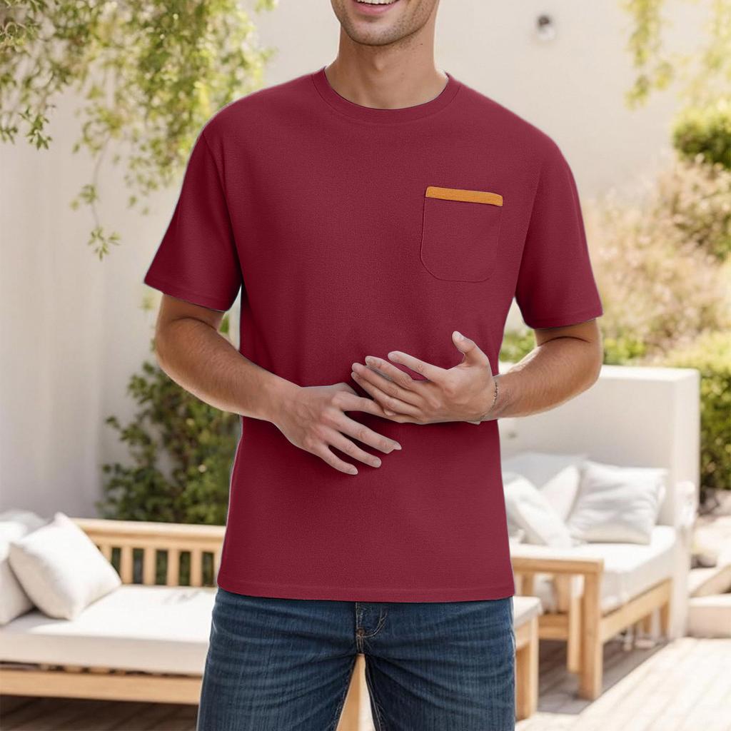 Men'S Fashionable T-Shirt, Street Casual Short Sleeved Clothing