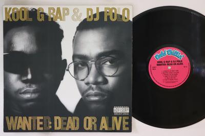 LP Record KOOL G RAP & D.J. POLO - Wanted: Dead Or Alive CC9011 Cold Chillin' 1997 US Rap & Hip-Hop/R&B Used