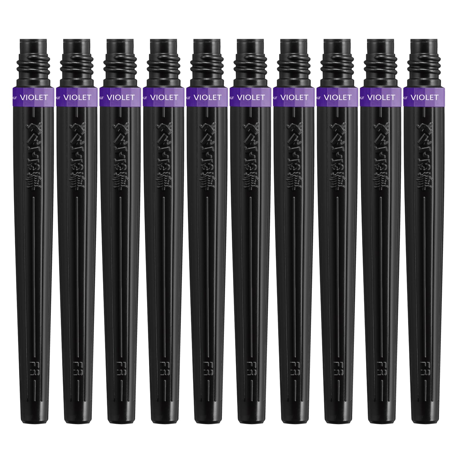 

Pentel Color Brush Pen Art Brush Cartridge Violet 10 Pieces XFR-166 Фіолетовий